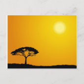 Afrikaans Landschap Briefkaart (Voorkant)