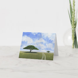 Afrikaans landschap feestdagen kaart