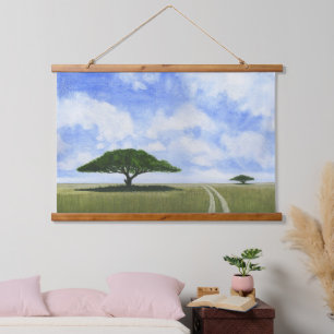 Afrikaans landschap hangend wandkleed