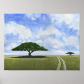 Afrikaans landschap poster (Voorkant)