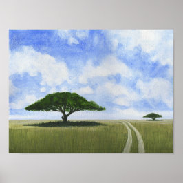 Afrikaans landschap poster