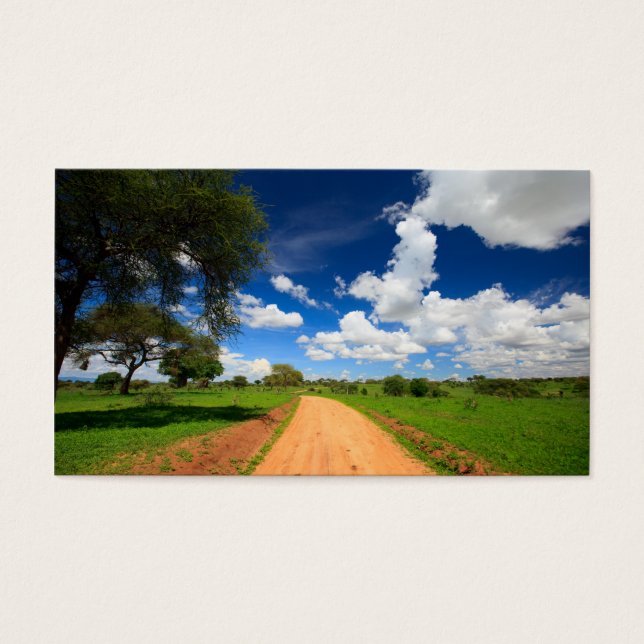 Afrikaans landschap visitekaartjes (Voorkant)