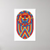 Afrikaans Leeuwenmasker Canvas Afdruk (Voorkant)
