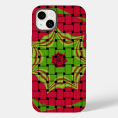 Afrikaans liefgeweven rood ontwerp Case-Mate iPhone case (Achterkant)