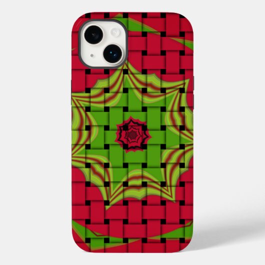 Afrikaans liefgeweven rood ontwerp Case-Mate iPhone case (Achterkant)