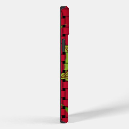 Afrikaans liefgeweven rood ontwerp Case-Mate iPhone case (Achterkant / Rechts)