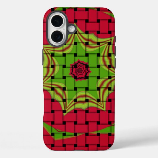 Afrikaans liefgeweven rood ontwerp Case-Mate iPhone case (Achterkant)