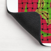 Afrikaans liefgeweven rood ontwerp muismat (Hoek)