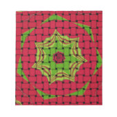 Afrikaans liefgeweven rood ontwerp notitieblok (Voorkant)