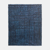 Afrikaans (Mali) patroon Indigo | Fleece Deken (Voorkant)