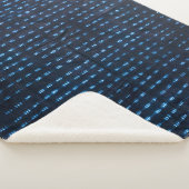 Afrikaans (Mali) patroon Indigo | Sherpa Deken (3/4)