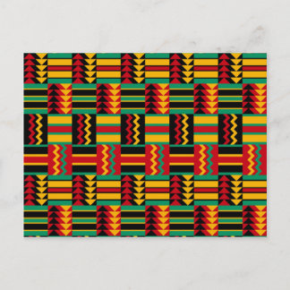 Afrikaans mandje weave Pride Red Yellow Green Blac Briefkaart