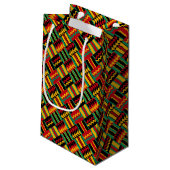 Afrikaans mandje weave Pride Red Yellow Green Blac Klein Cadeauzakje (Achterkant Gekanteld)