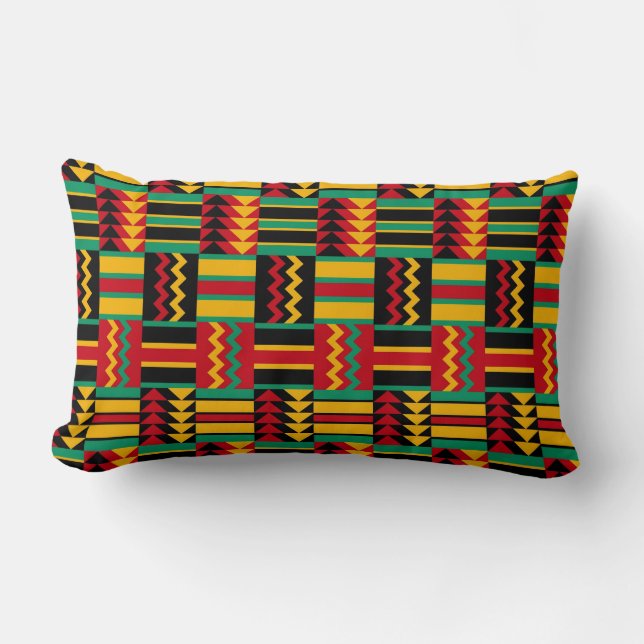 Afrikaans mandje weave Pride Red Yellow Green Blac Kussen (Voorkant)