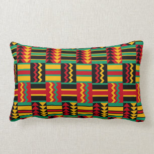 Afrikaans mandje weave Pride Red Yellow Green Blac Kussen