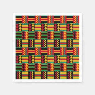 Afrikaans mandje weave Pride Red Yellow Green Blac Servet
