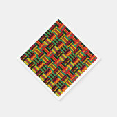 Afrikaans mandje weave Pride Red Yellow Green Blac Servet (Hoek)