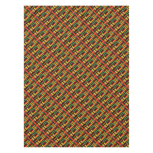 Afrikaans mandje weave Pride Red Yellow Green Blac Tafelkleed (Voorkant)