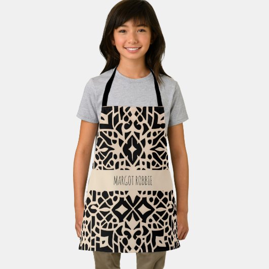 Afrikaans Marokko beige geometrisch patroon Schort (Insitu)