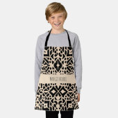 Afrikaans Marokko beige geometrisch patroon Schort (Gedragen)