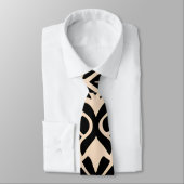Afrikaans Marokko beige geometrisch patroon Stropdas (Gebonden)