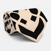 Afrikaans Marokko beige geometrisch patroon Stropdas (Opgerold)