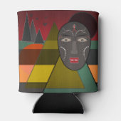 Afrikaans masker blikjeskoeler (Achterkant)