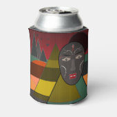 Afrikaans masker blikjeskoeler (Blikje Achterkant)