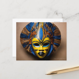 Afrikaans Masker Briefkaart