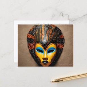 Afrikaans Masker Briefkaart