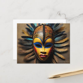 Afrikaans Masker Briefkaart