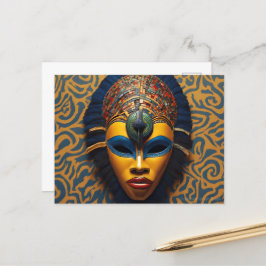 Afrikaans Masker Briefkaart