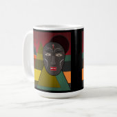 Afrikaans masker koffiemok (Voorkant links)