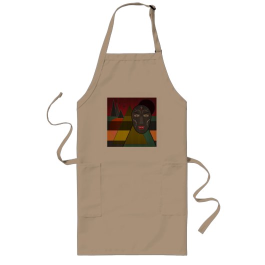 Afrikaans masker lang schort (Voorkant)