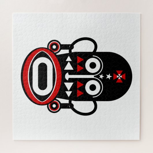 afrikaans masker legpuzzel (Horizontaal)