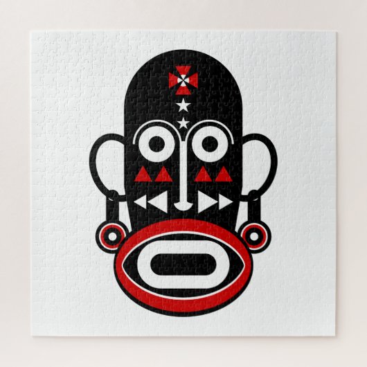 afrikaans masker legpuzzel (Verticaal)