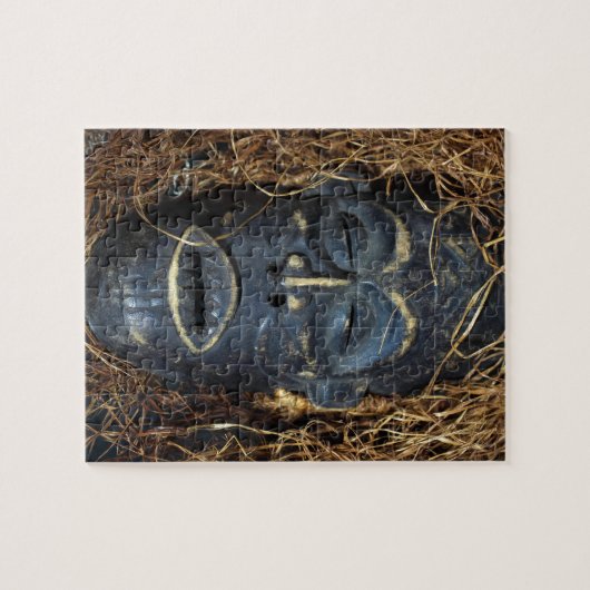 Afrikaans masker legpuzzel (Horizontaal)