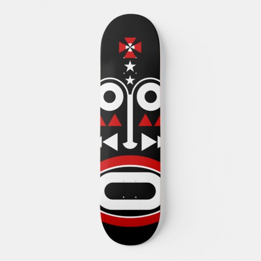afrikaans masker persoonlijk skateboard (Voorkant)