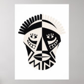 Afrikaans masker poster (Voorkant)
