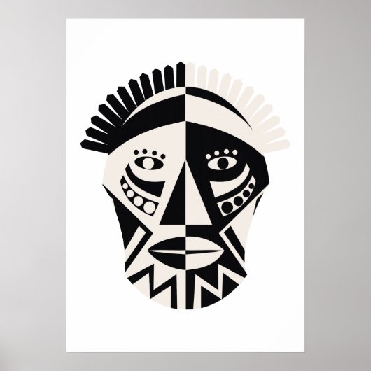Afrikaans masker poster (Voorkant)