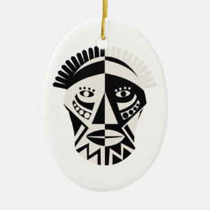 Afrikaans masker primitieve volks kunst keramisch ornament