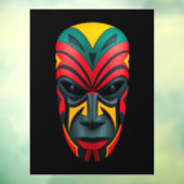 Afrikaans masker raamfolie raamsticker (Vel 3)