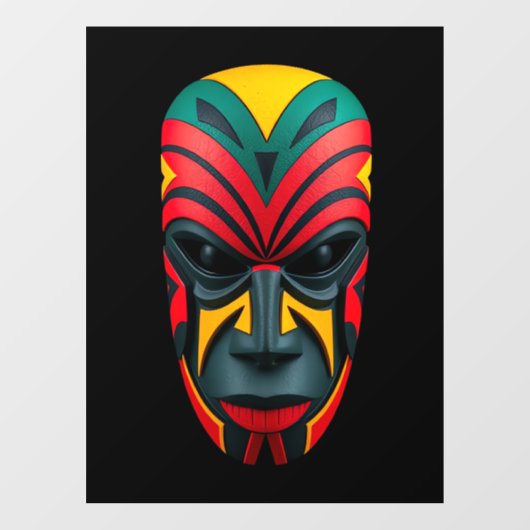 Afrikaans masker raamfolie raamsticker (Vel)
