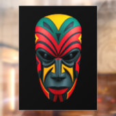 Afrikaans masker raamfolie raamsticker (Vel 2)