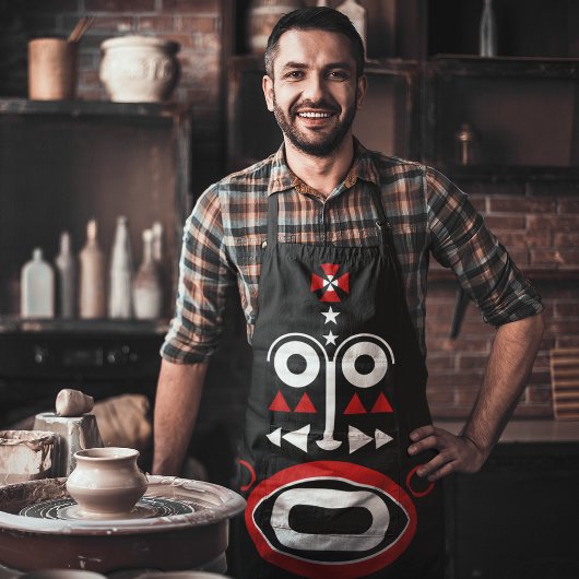 Afrikaans masker schort