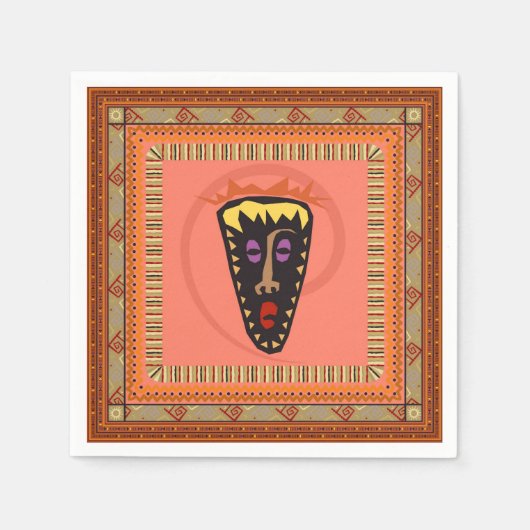 Afrikaans masker servet (Voorkant)