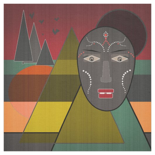 Afrikaans masker stof (Swatch)