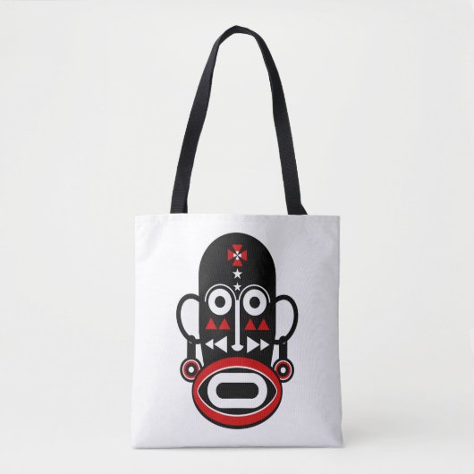 Afrikaans masker tote bag (Voorkant)