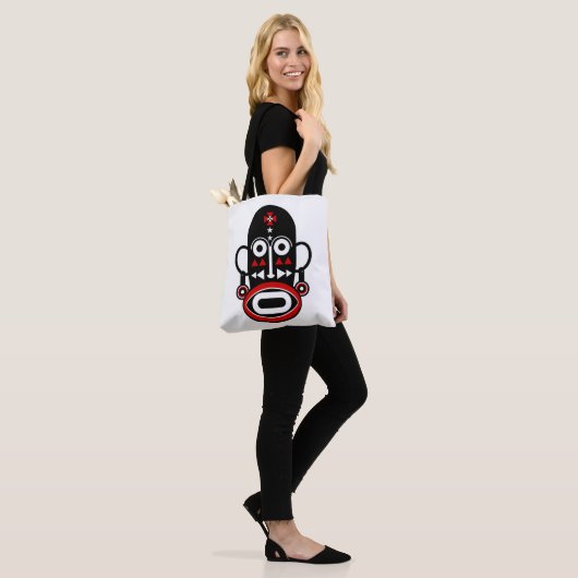 Afrikaans masker tote bag (Op model)