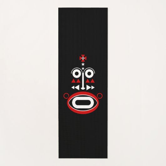 afrikaans masker yogamat (Voorkant)
